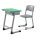 3 seater student desk and chair school bench